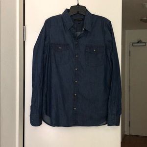 Denim button up